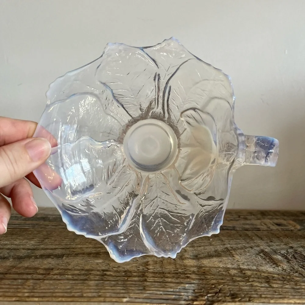 Vintage Fenton candy dish opalescent glass